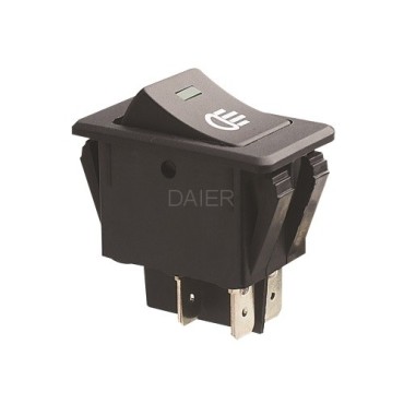 Клавишный переключатель ASW-17D, 3c 35A черный